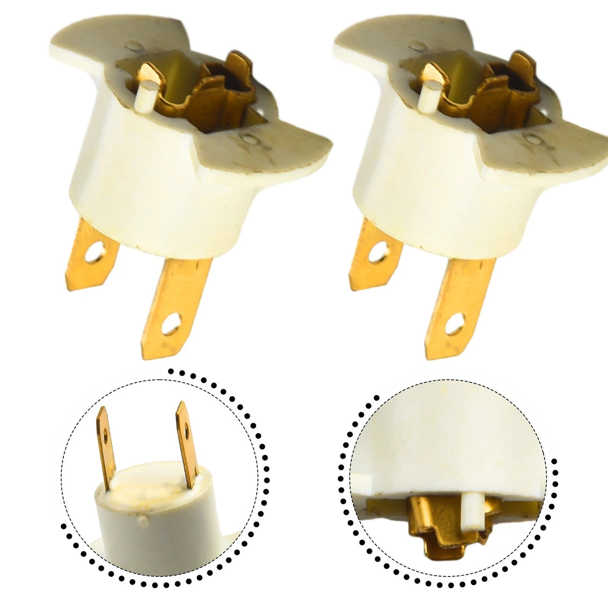 Headlight Holder for Car (2022) 3.6 x 3.5cm Plastic & Copper