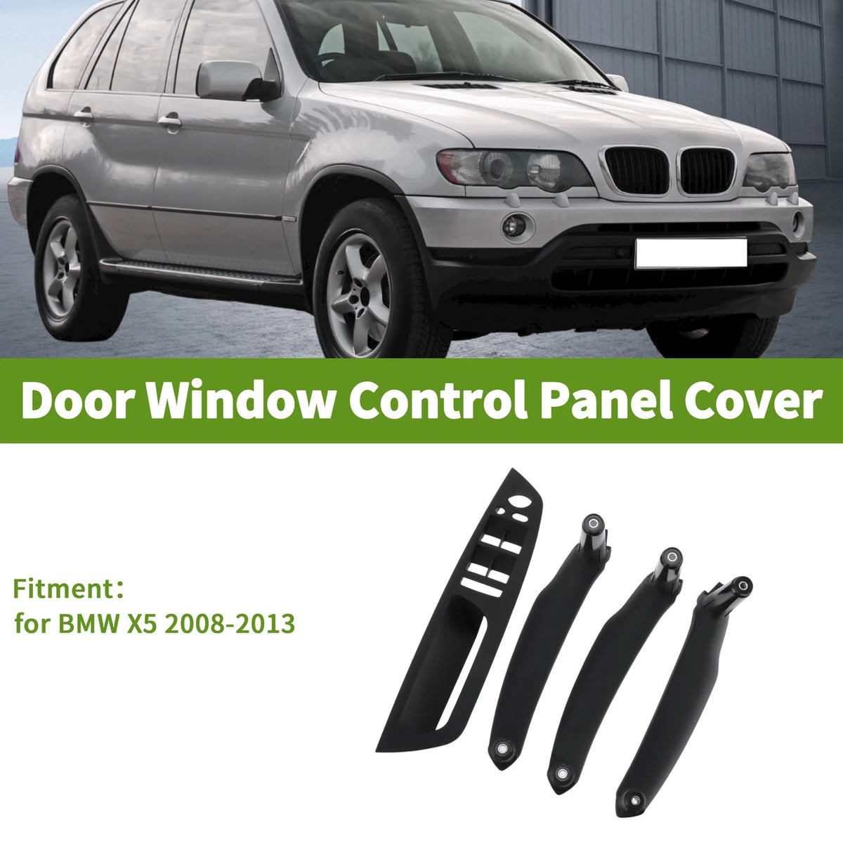 Driver Side Window Switch Bezel Cover Replacement for BMW X5 (2008–2013)