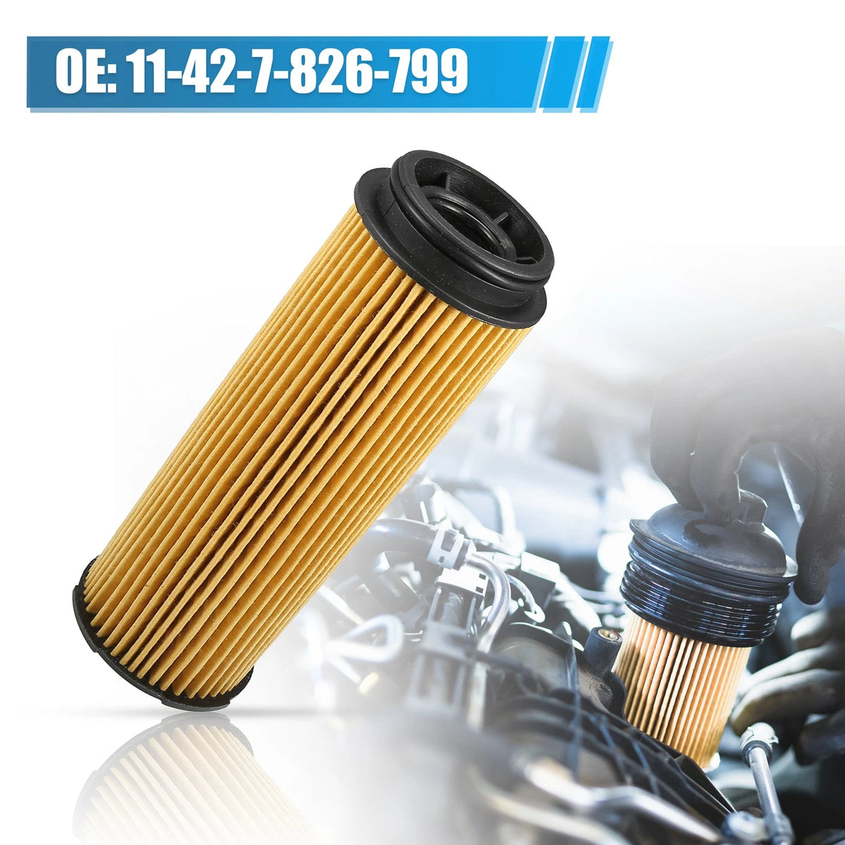 Oil Fuel Filter Replacement for BMW 740i Base 3.0L (2017–2022)