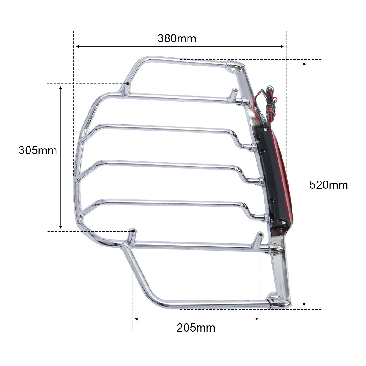 Chrome Trunk Luggage Rack for Harley Road King Glide (1993–2013)