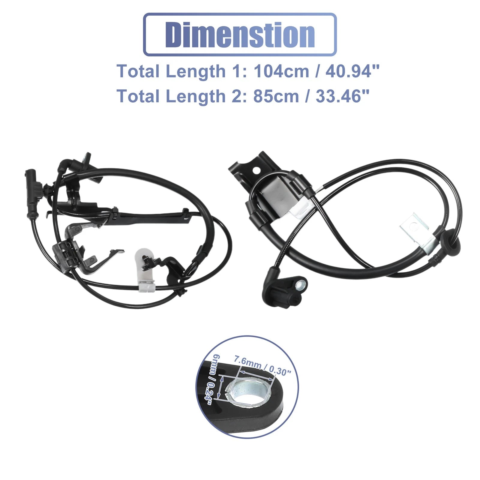 Wheel Speed Sensor Front Rear Left Right ABS Set for Toyota Venza (2009–2015)