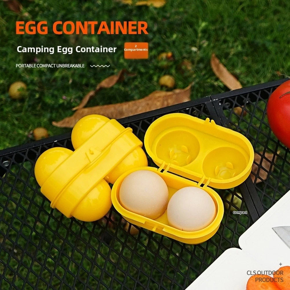 2X Egg Holder Container for Camping Picnic Travel