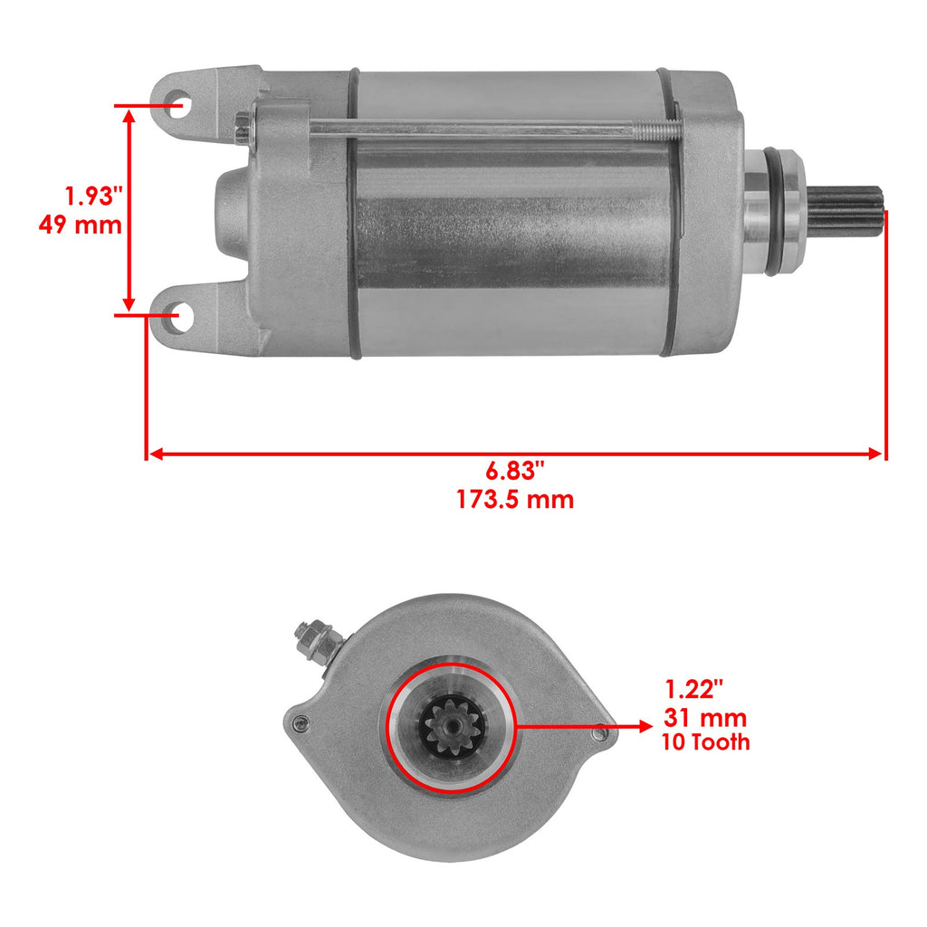 Starter Replacement for Honda Motorcycle VT750DC VT750CD Shadow (1998–2007)