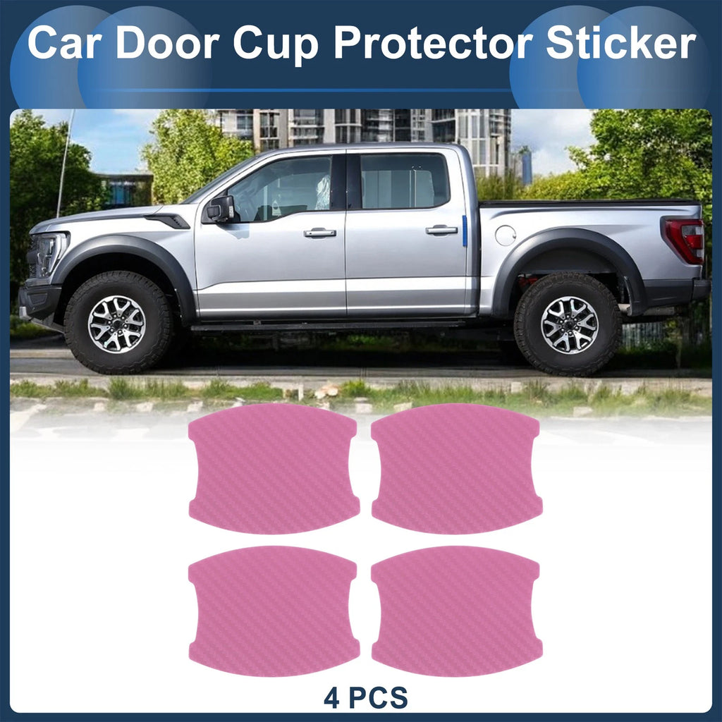 3D Car Door Handle Scratch Protector for Universal Vehicles (68x85mm)
