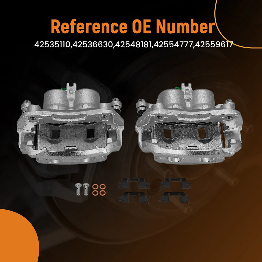 Front Disc Brake Calipers Pair for Suzuki Equator (2009–2012) 19P3122A 19P3123A