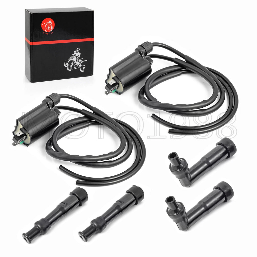 2 Sets Ignition Coil & Spark Plug Cap for Honda CB750 Nighthawk 750 (1991–2003)