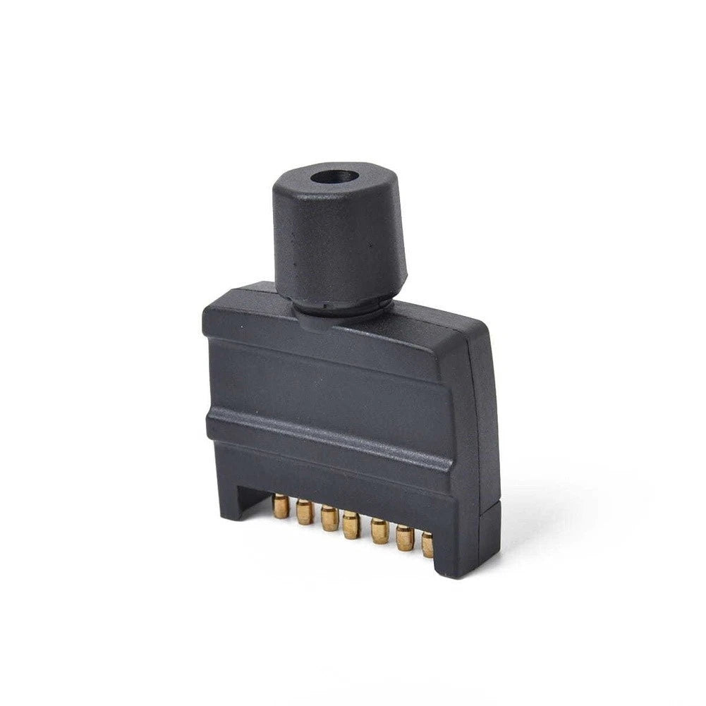 12V 7 Pin Trailer Connector Socket for RV Truck (Waterproof, ABS Housing)