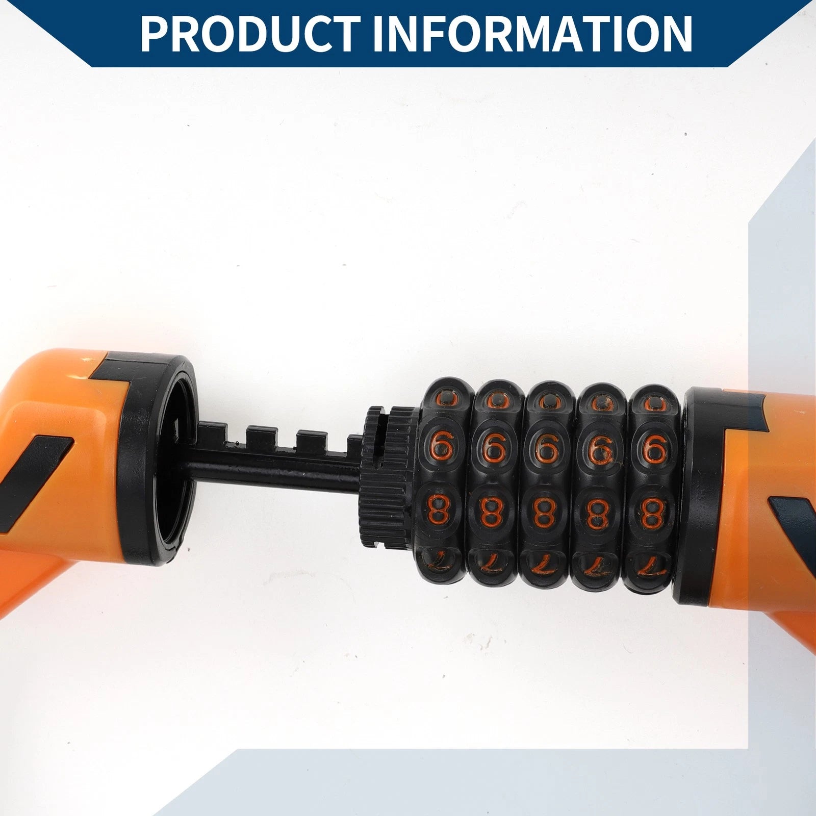 Bike Cable Lock Spiral Lock 5 Digit Resettable for Universal Use (Any Year)