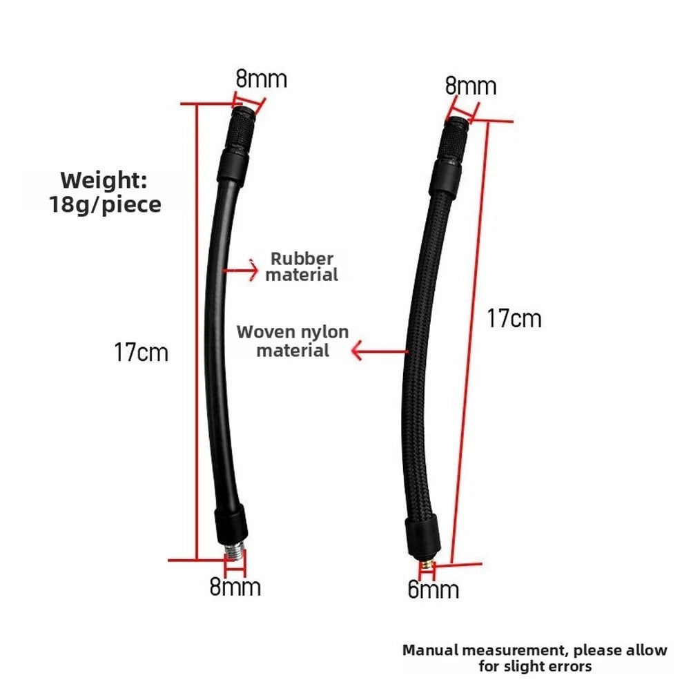 Inflatable Tube Hose with M6 M8 Thread Adapter for Air Pump Compatibility