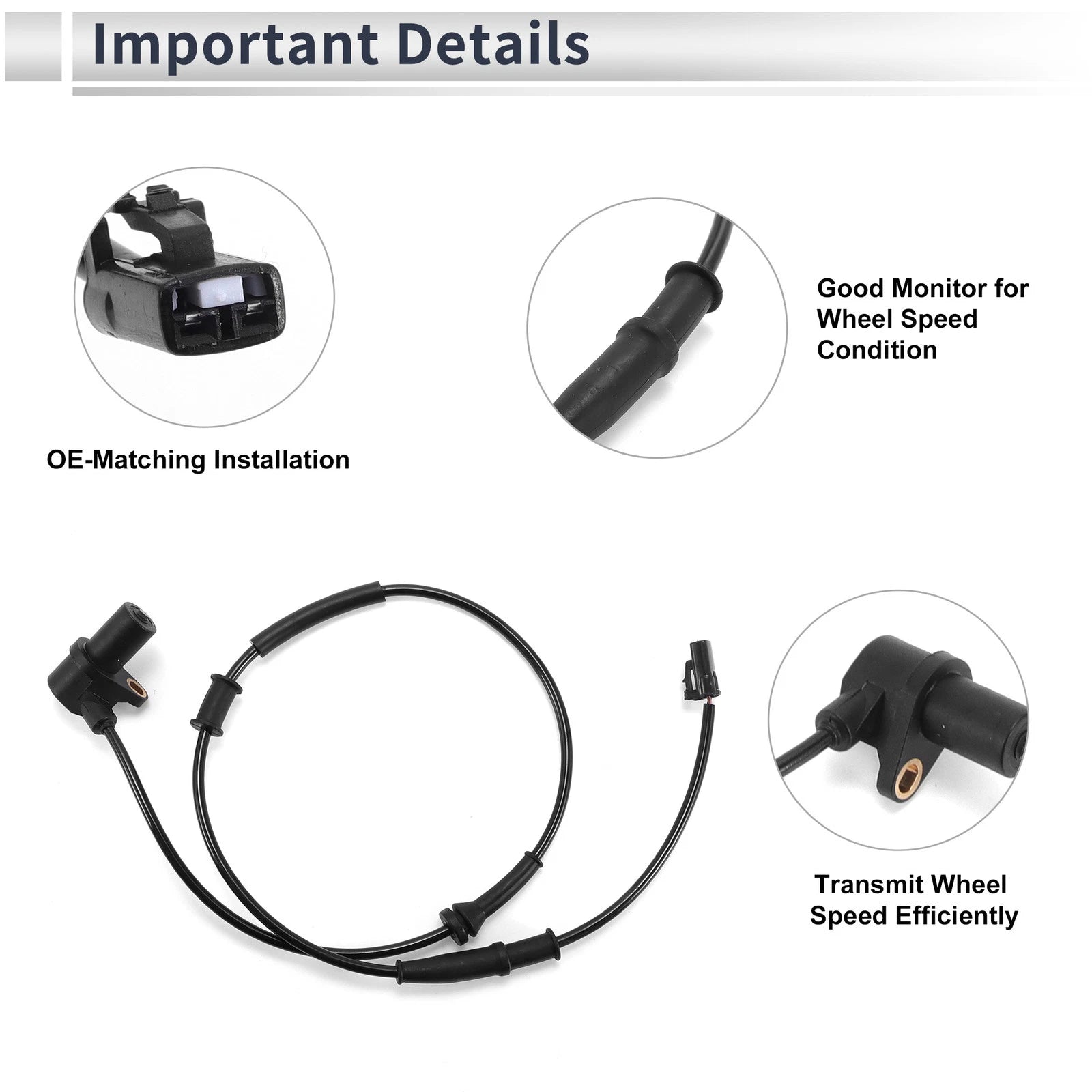 ABS Wheel Speed Sensor No. 9567125300 for Hyundai Accent (2000–2005)