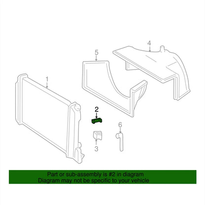 Radiator Insulator 89019121 for Chevrolet Silverado 2500 3500 HD (2007–2019)