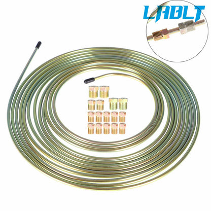 Brake Line Tubing Kit for LABLT (25Ft, 3/16, Double Galvanized Steel)