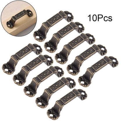 10Pc Antique Bronze Cabinet Pull Handles for Furniture