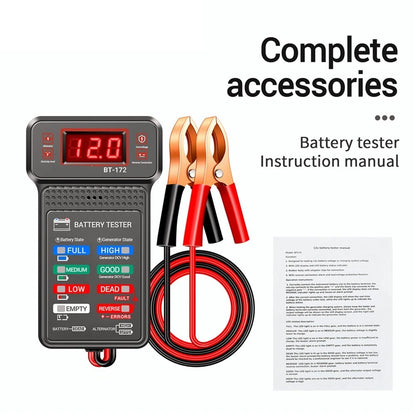 RT01 Relay Tester for 12V 24V DC Systems + BT172 Voltmeter Ammeter