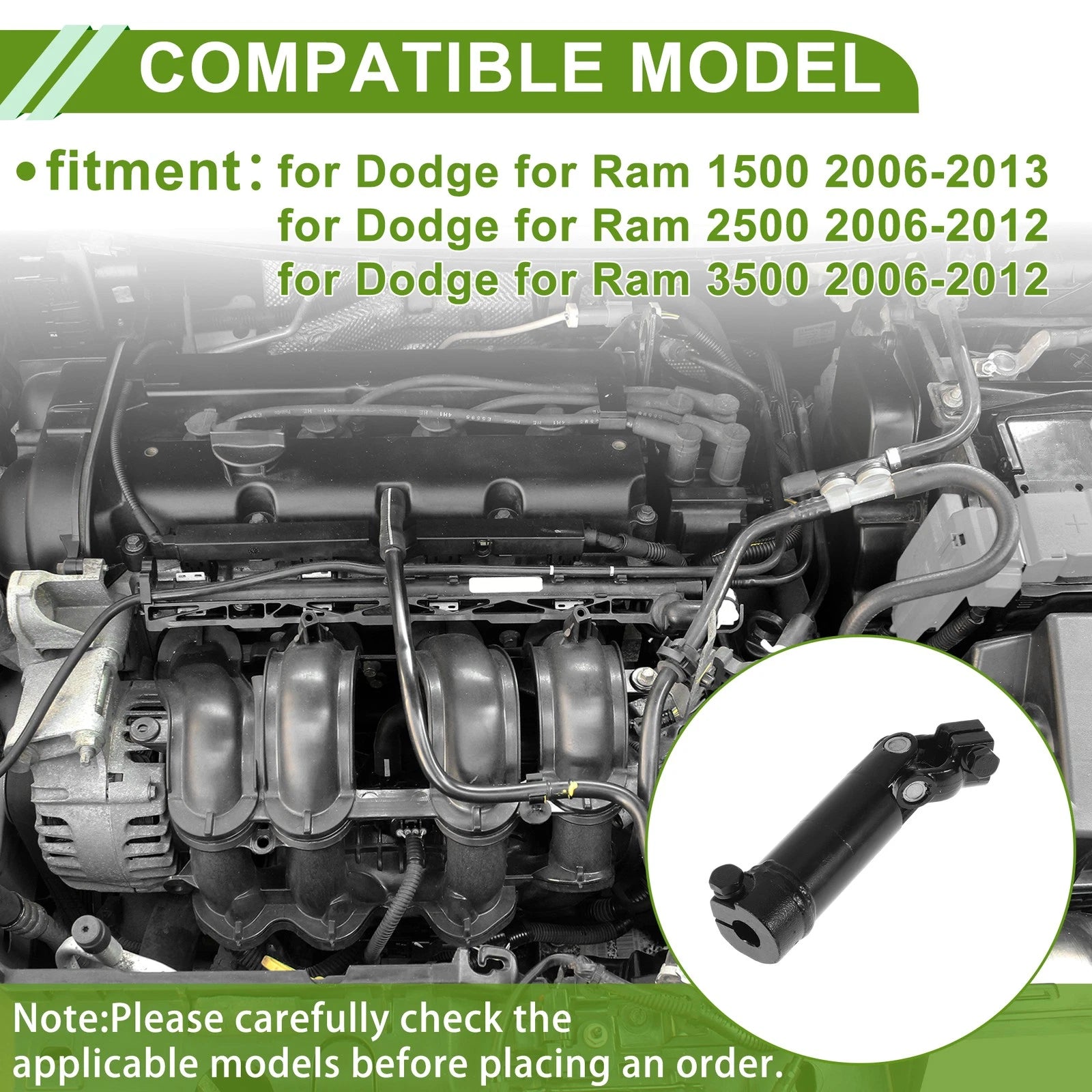Steering Column Shaft Replacement for Dodge Ram 1500 (2006–2013)