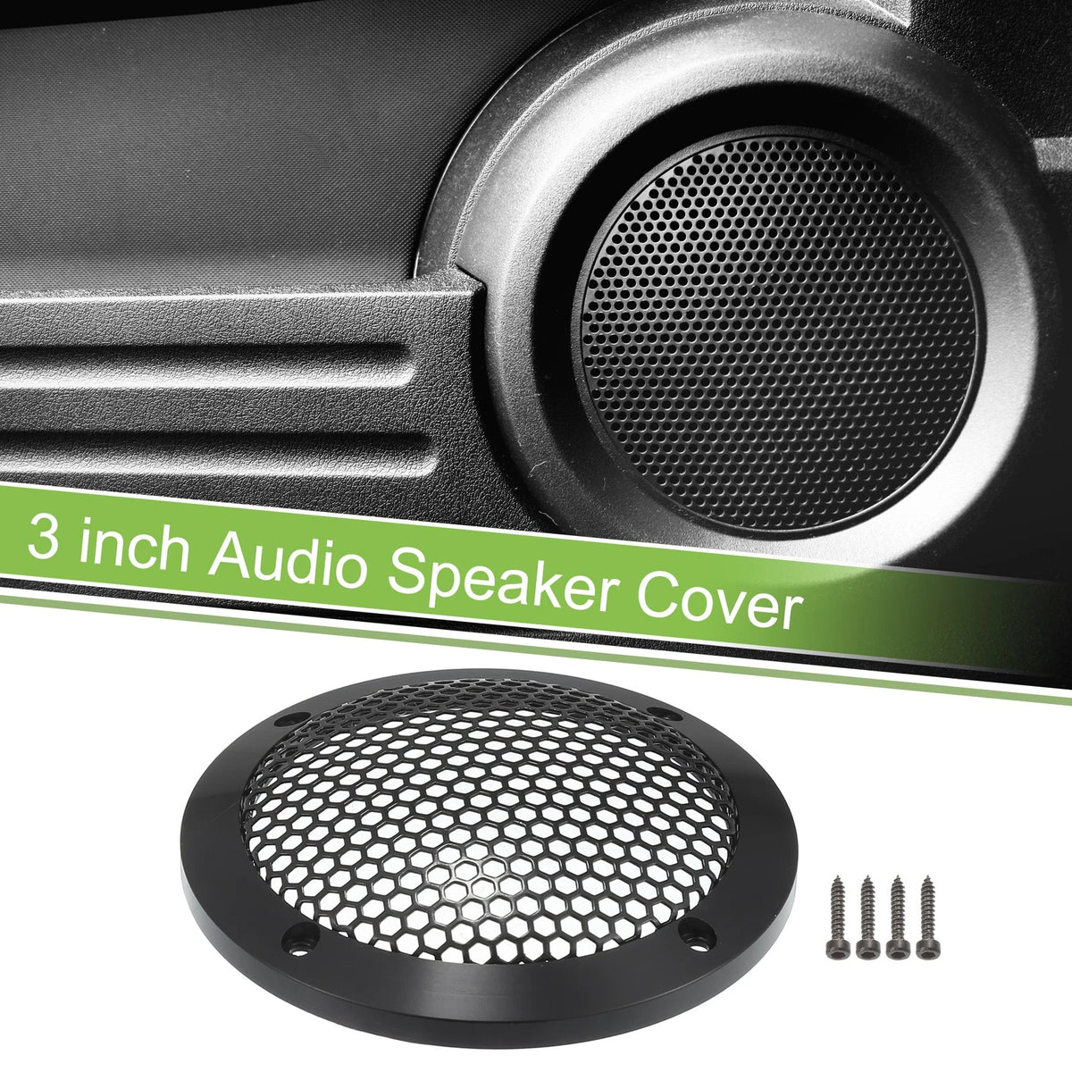 Set of 1 Car Speaker Grill Cover for Subwoofer (Universal)