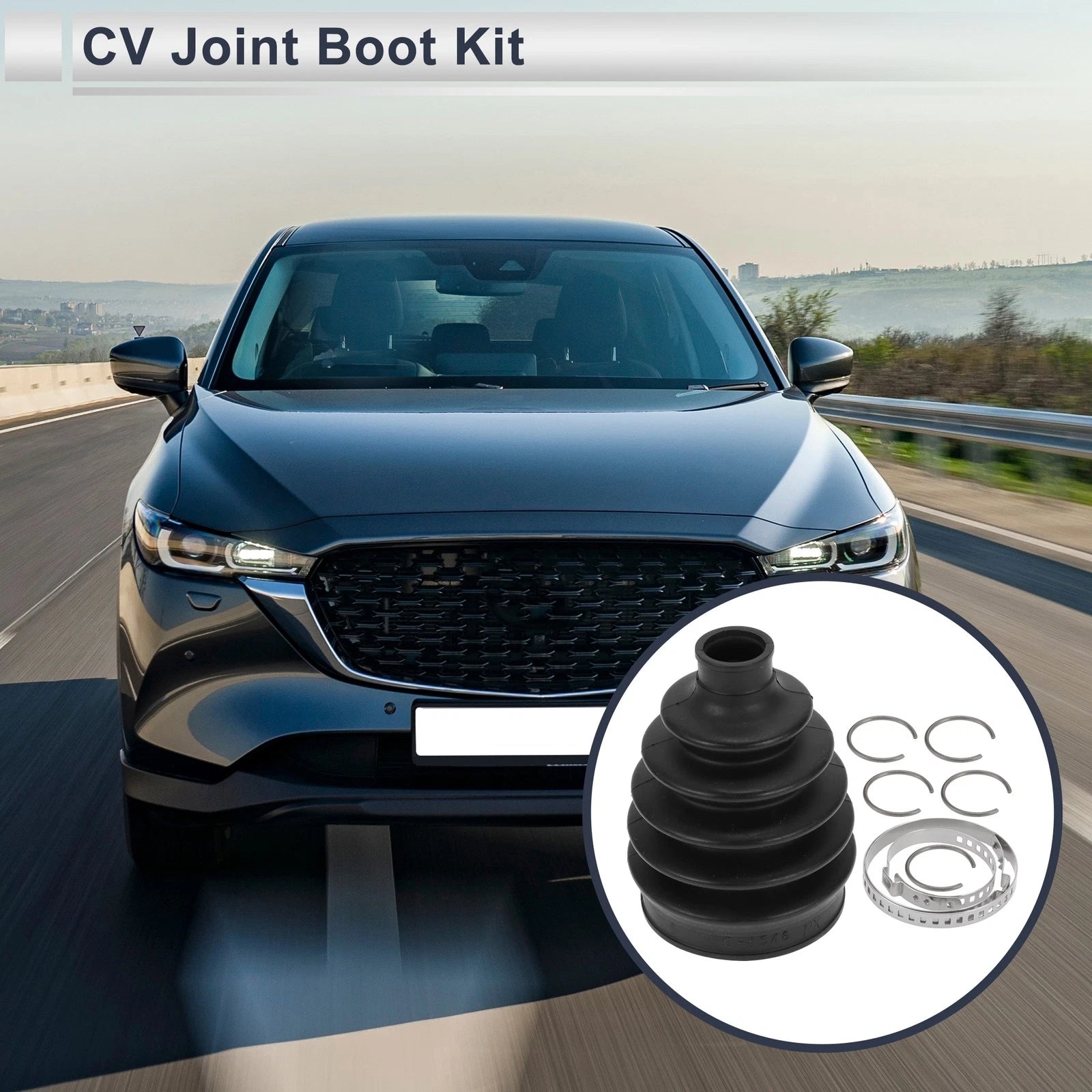 Outer CV Joint Boot Kit with Clamps for Mazda 5 (2012–2015)