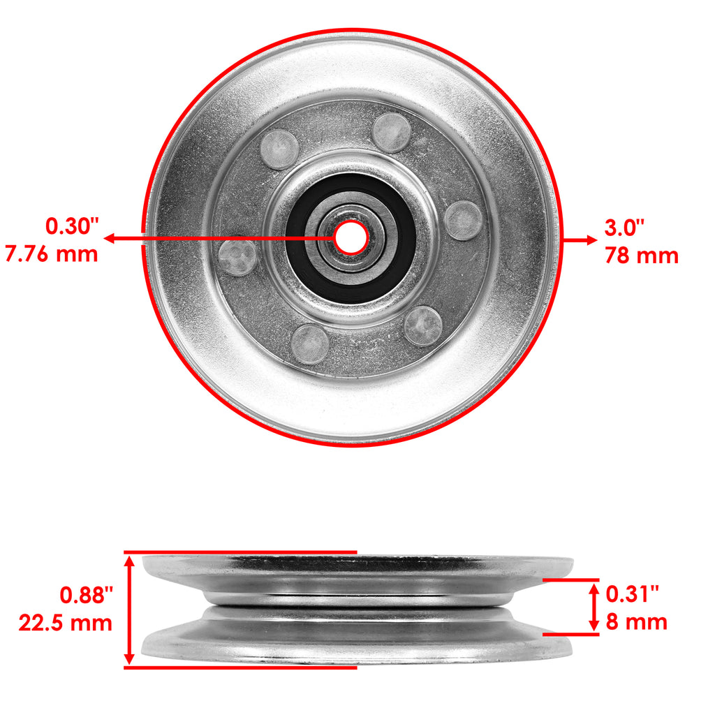 Drive Belt Idler Pulley Replacement for John Deere Lawn Mower (2008–2012)