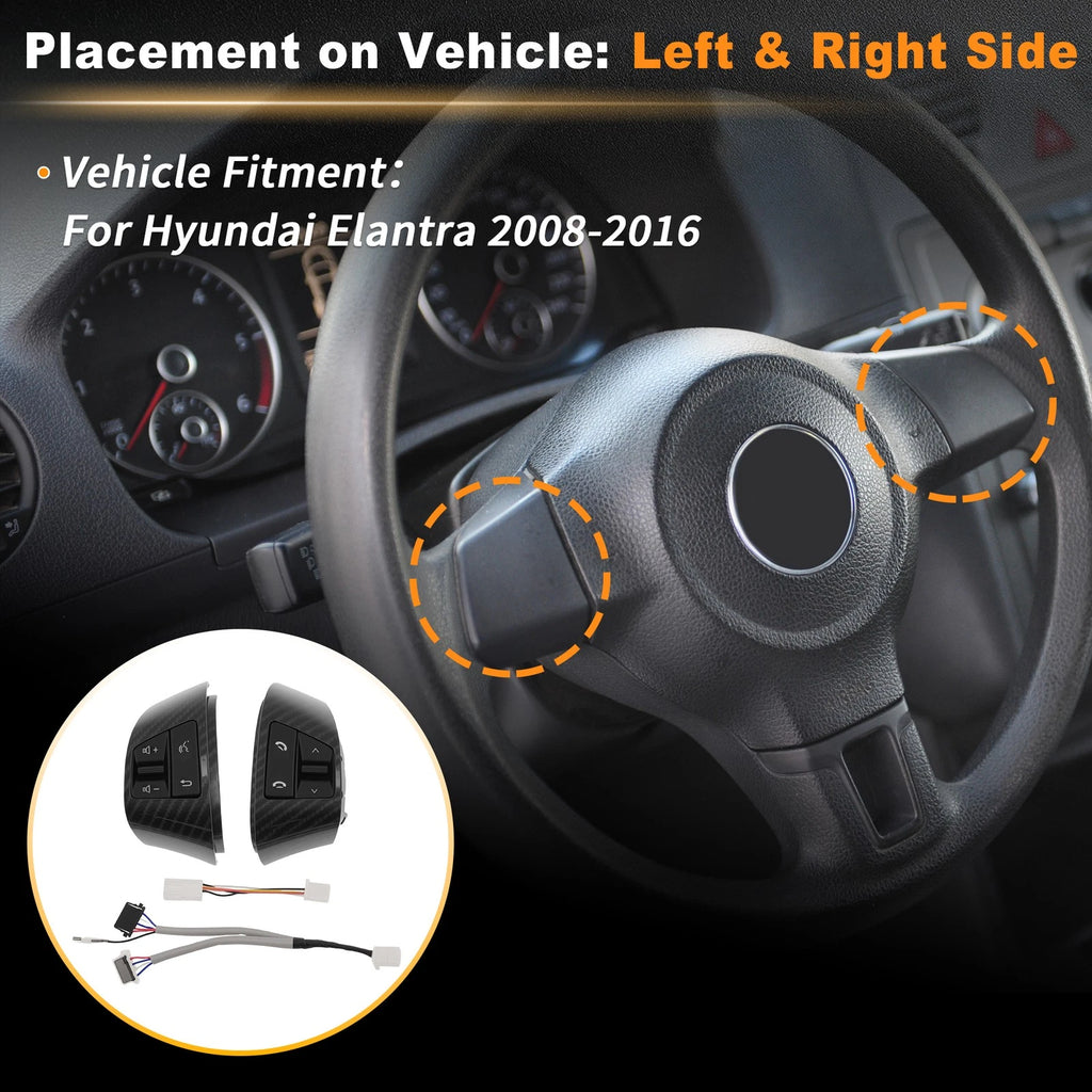 Steering Wheel Button Left Right Side for Hyundai Elantra 2008–2016
