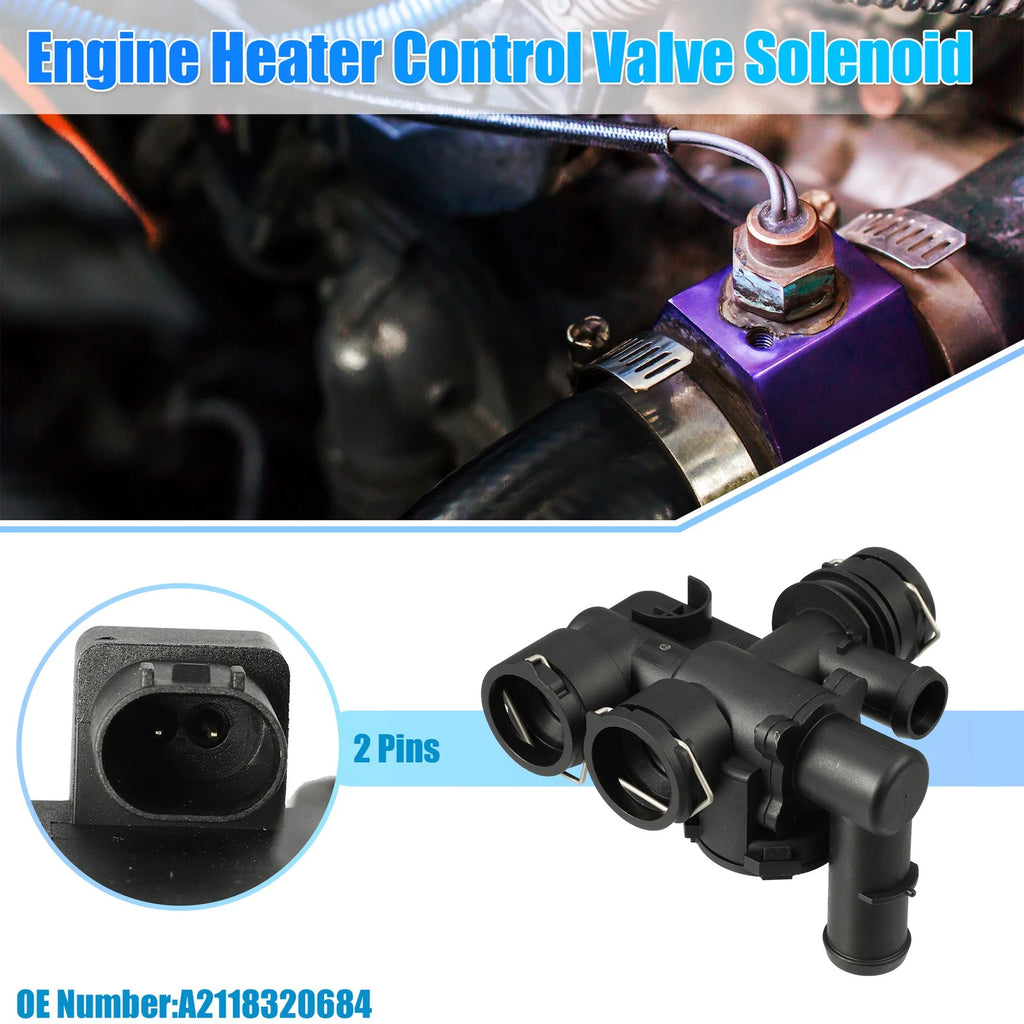 Engine Heater Control Valve Solenoid Replacement for Mercedes-Benz CLS550 (2015–2018)