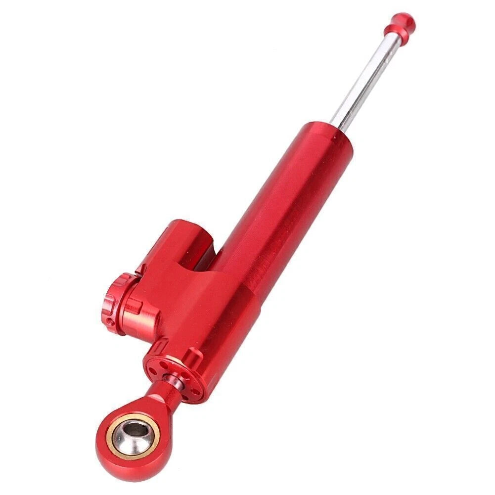 CNC Aluminum Steering Damper Stabilizer for Kawasaki ZX-6R (2005–2006) Red