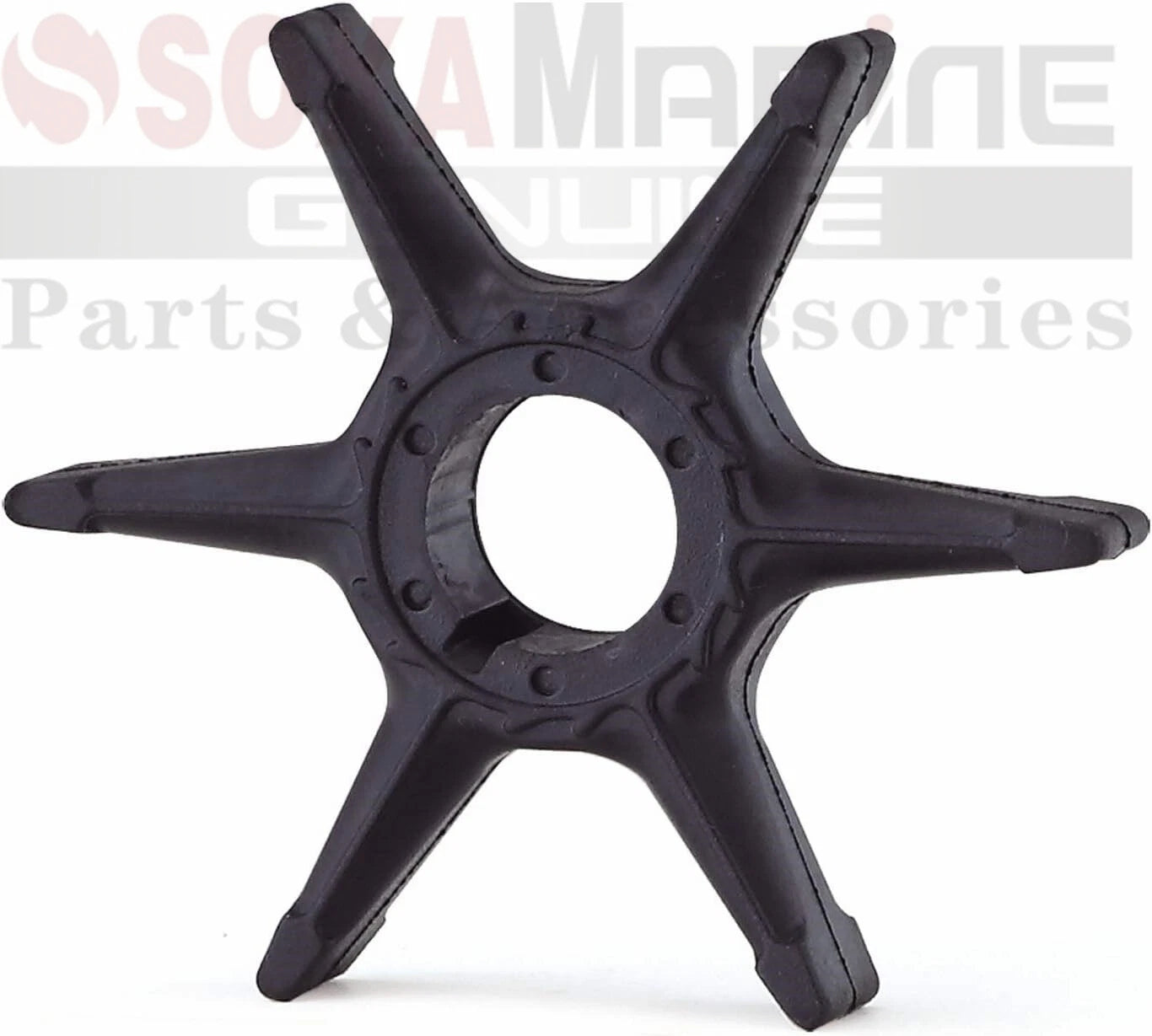 Water Pump Impeller w/ Key for Yamaha Marine (West Sierra 18-3067, Mallory 9-45600)