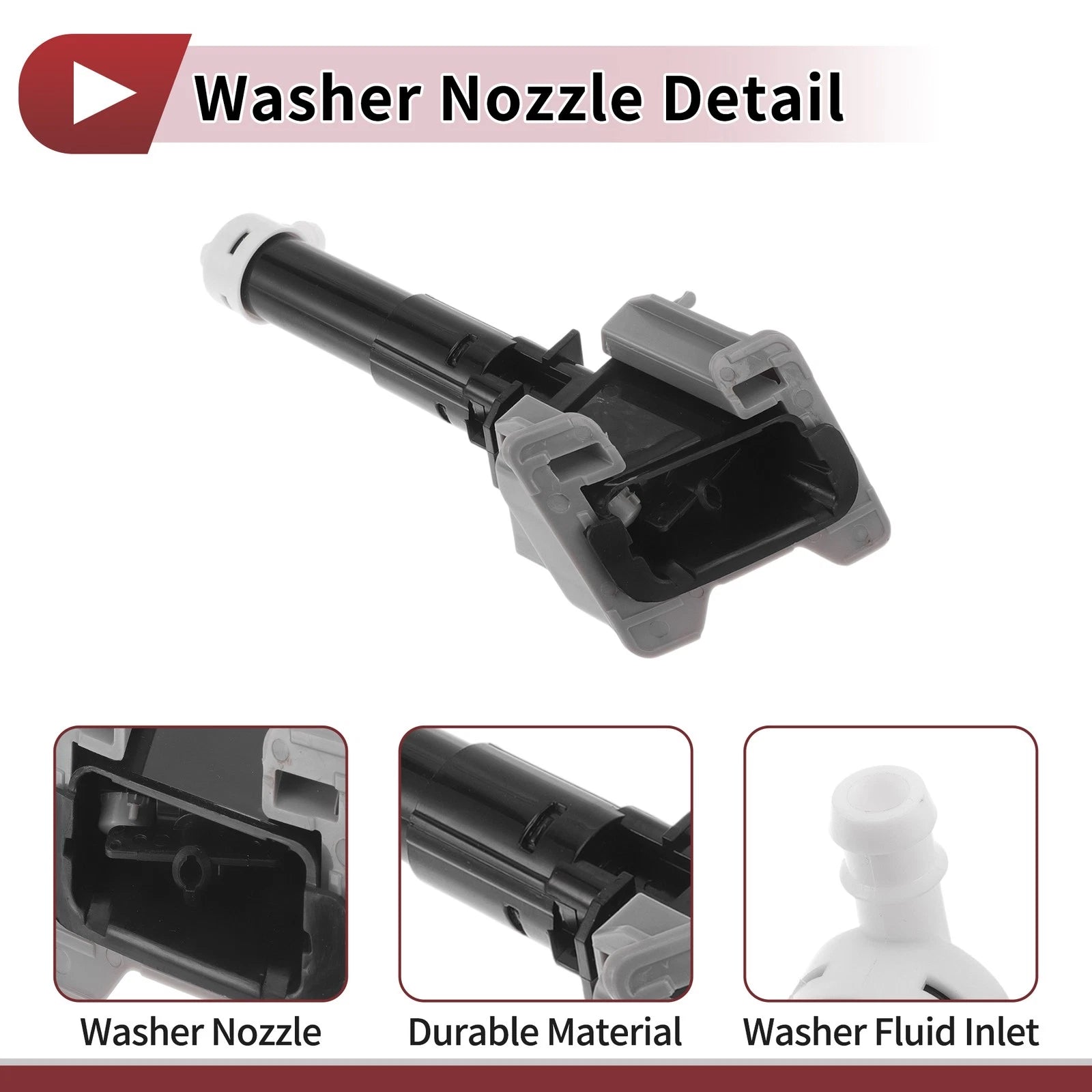 Front Driver Side Headlight Washer Nozzle for Mitsubishi ASX (2010–2020) No. 8265A643