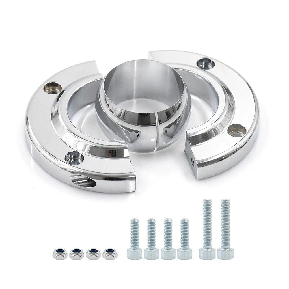 Chrome Floor Mount Swivel for SBC 350 (2 Inch Shaft)
