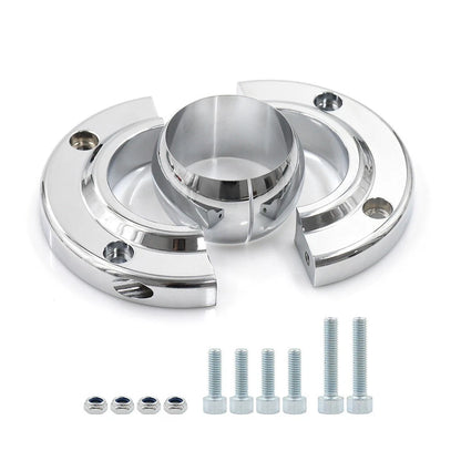Chrome Floor Mount Swivel for SBC 350 (2 Inch Shaft)