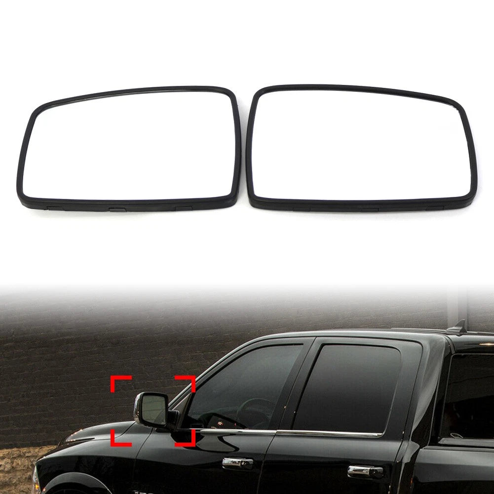 Pair Electric Heated Exterior Mirror Glass for Dodge Ram 1500 2500 (2002–2010)