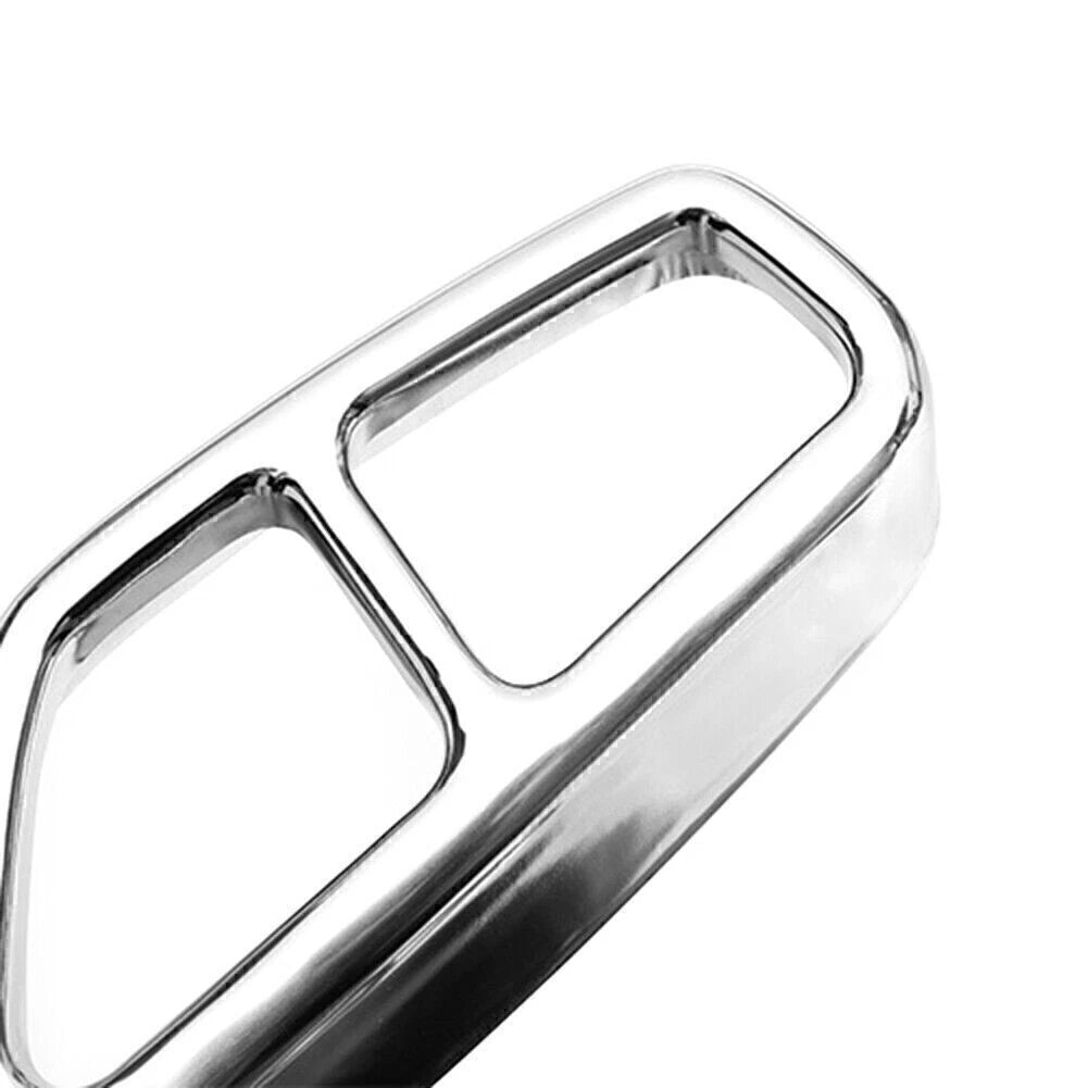 Exhaust Muffler Pipe Tip Tailpipe Trim Cover Chrome for BMW 5 Series (2017–2023)