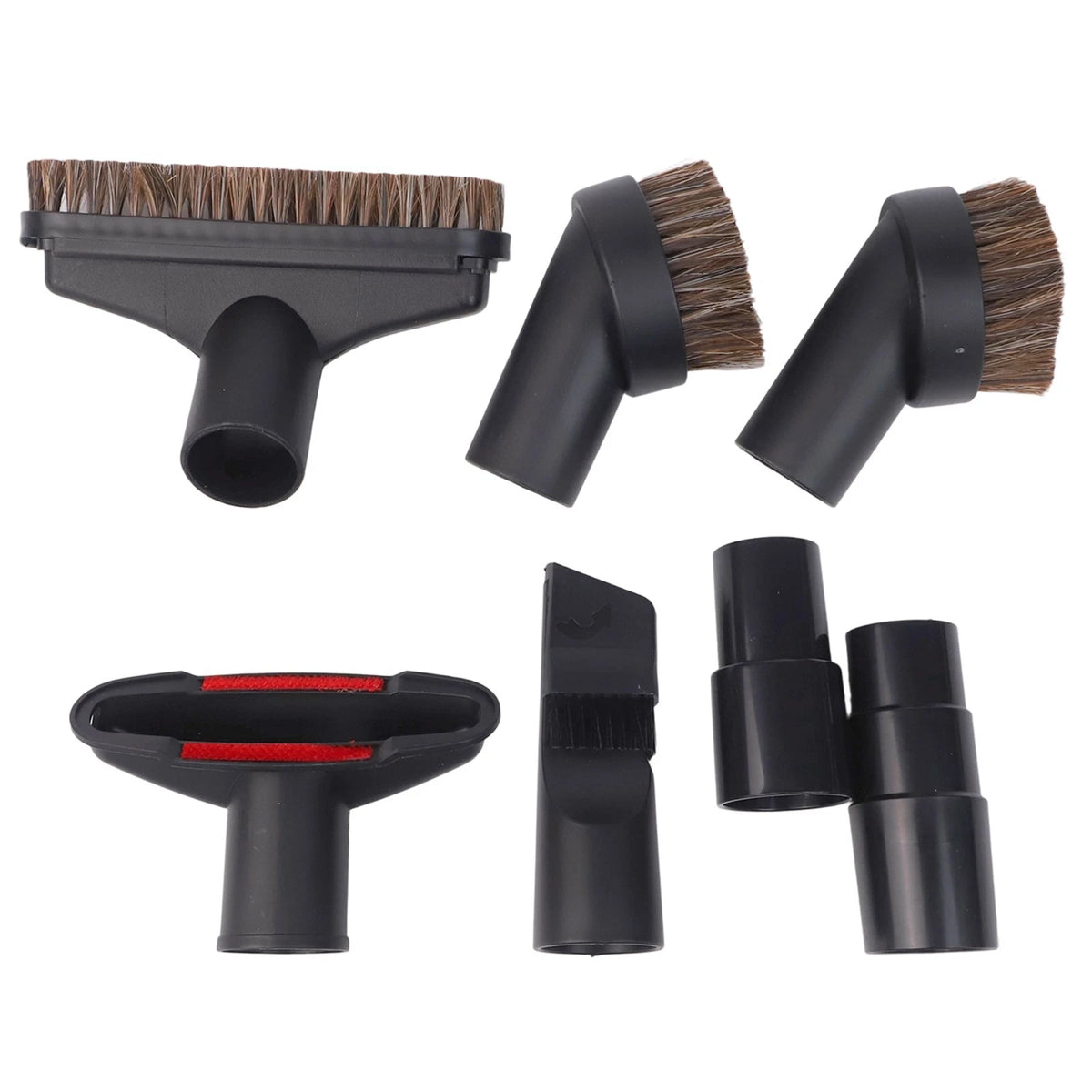 7-Piece Vacuum Brush Attachment Kit for Dust Removal
