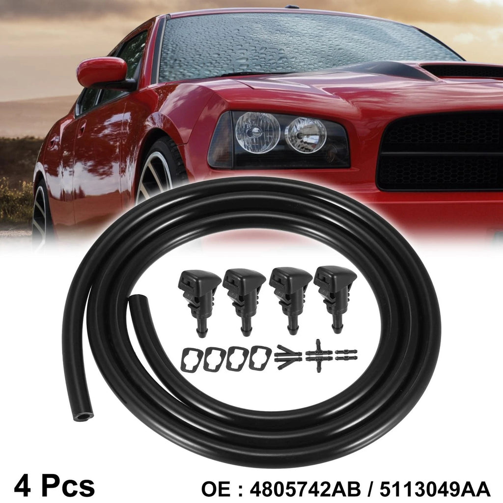 Front Windshield Washer Nozzle Set 4pcs for Dodge (2005–2015)