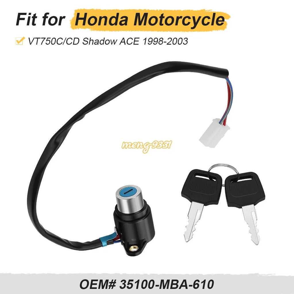 Ignition Key Switch for Honda VT750C Ace (1998–2003)
