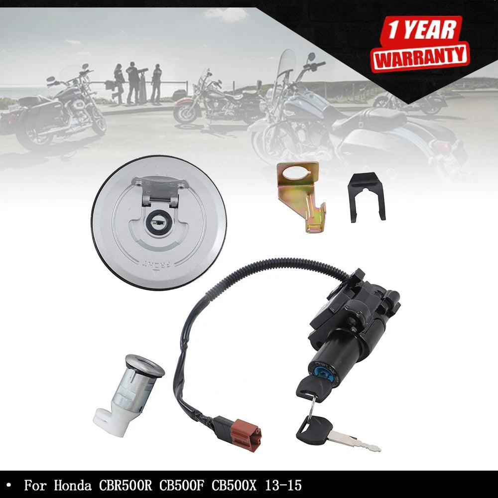 Ignition Key Switch Lock Set 35010-MGZ-A01 for Honda CBR500R CB500F CB500X (2013–2015)