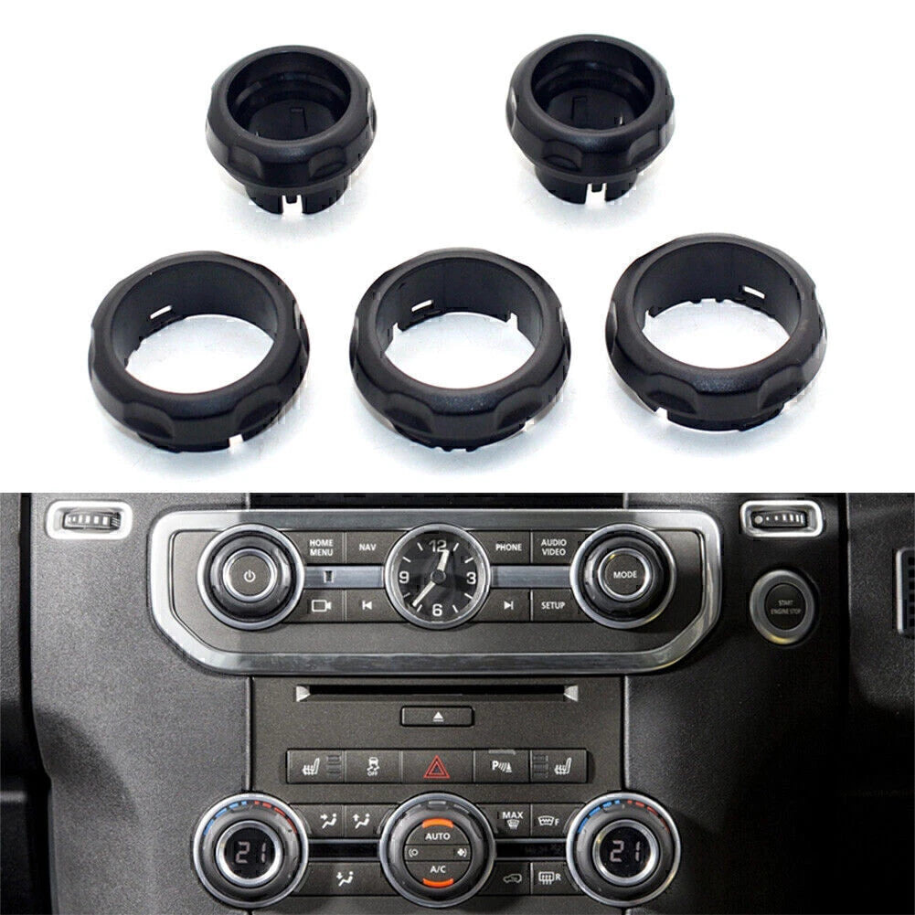 5 Pcs ABS Air Condition Control Volume Knob for Land Rover Range Rover Sport (2005–2013)