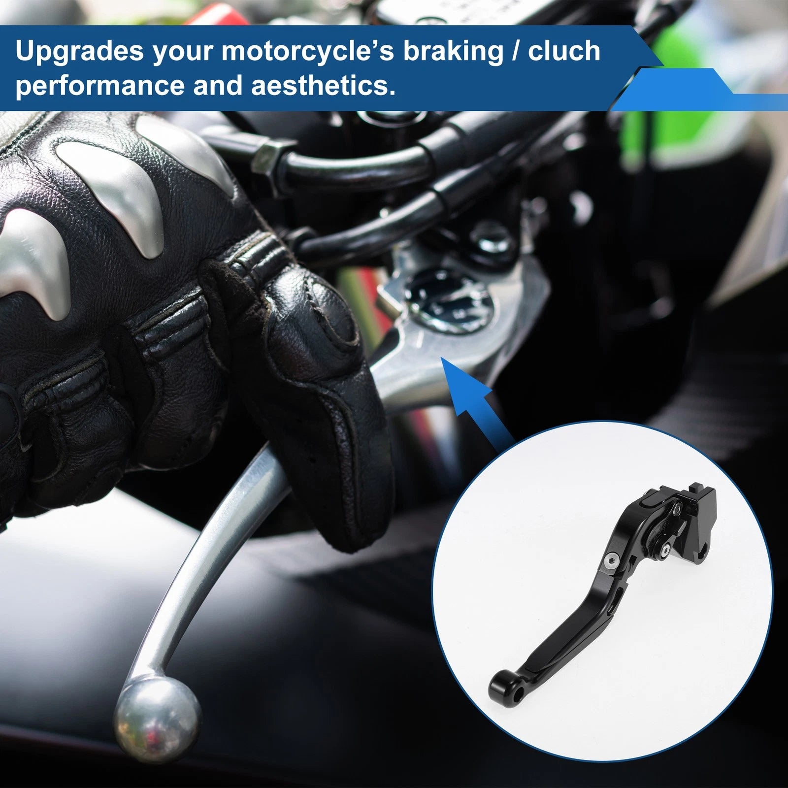 Adjustable Brake Clutch Levers for Kawasaki Z1000SX (2017–2020) Solid Black