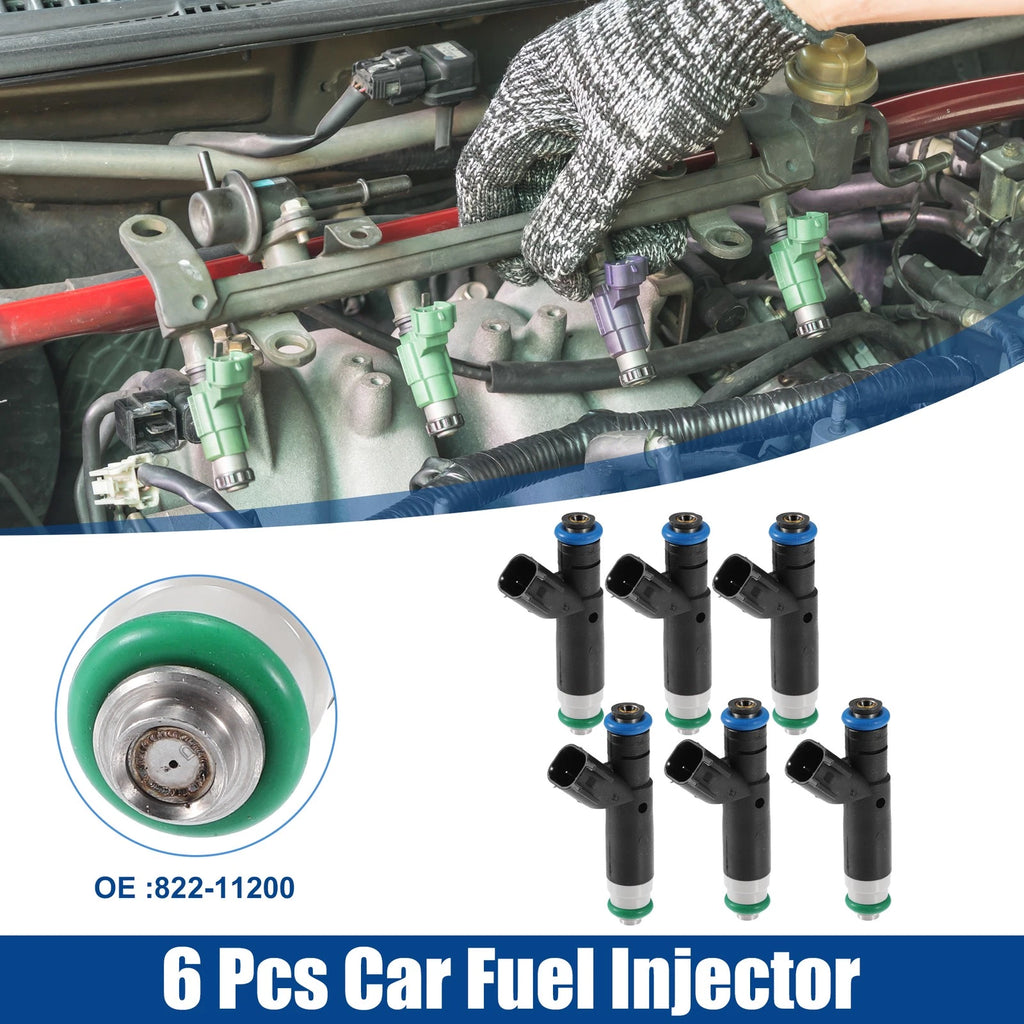 6pcs Fuel Injector Nozzle Replacement for Ford Freestar 3.9L 4.2L (2006–2007)