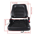 Universal Seat for Forklift Garden Tractor Lawn Mower w/Adjustable Backrest