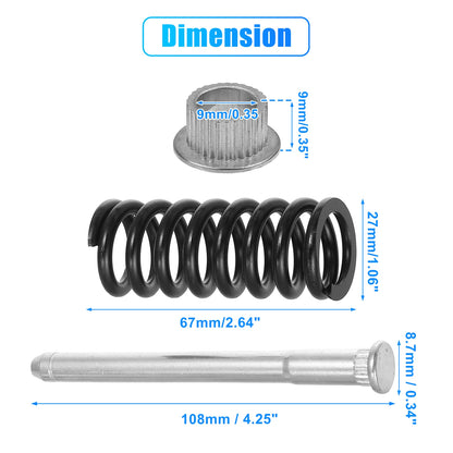 Set of 4 Door Hinge Pin and Spring Repair Kit for