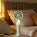 Handheld Fan with Soft Night Light USB Rechargeable (2023)