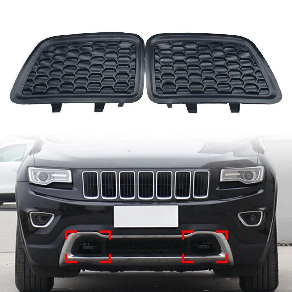 Side Lower Grille Tow Hook Insert Trim for Jeep Grand Cherokee (2014–2016) Pair