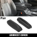 Front Seat Armrest Cover Microfiber Leather Black for Chevy Tahoe (2000–2006)
