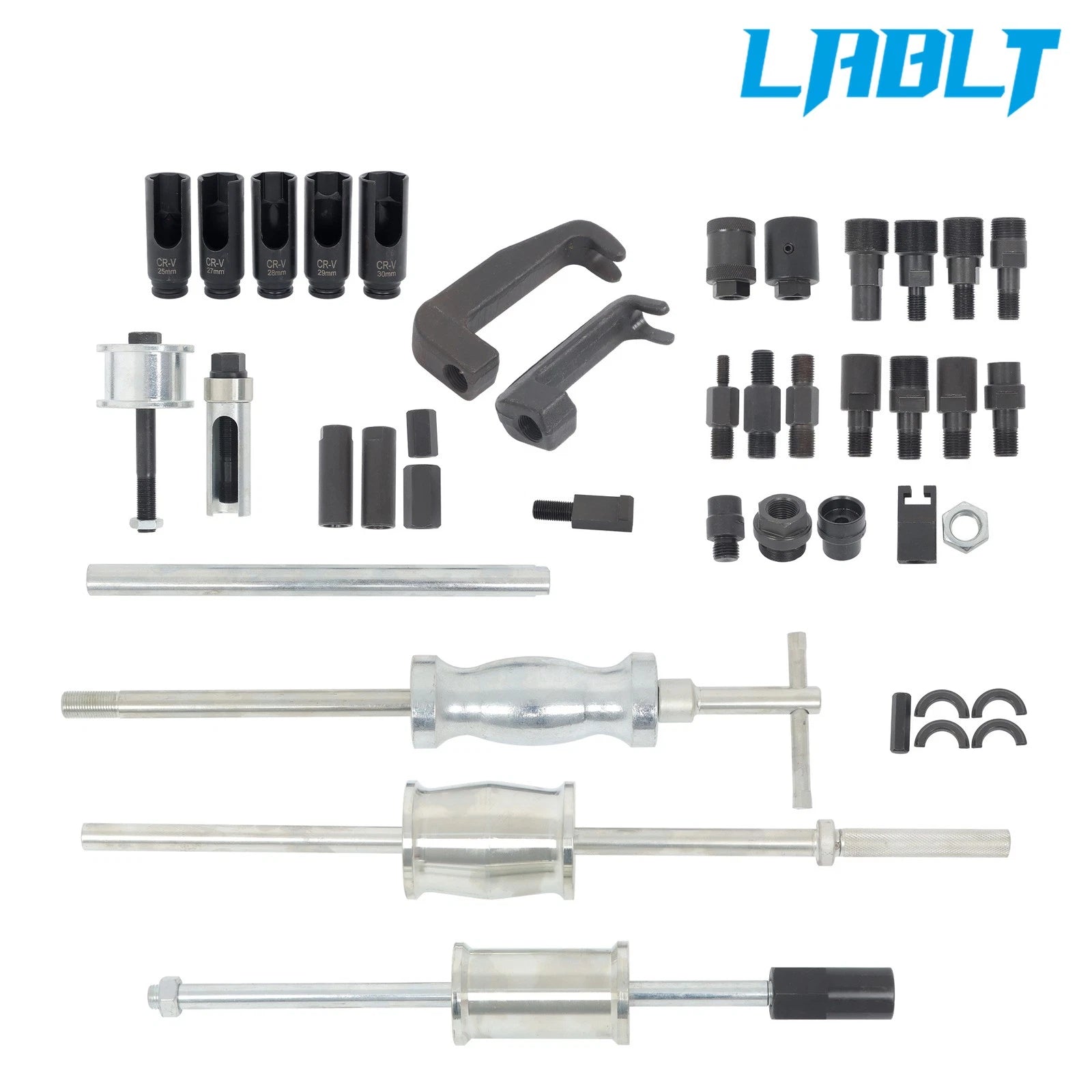 40-Piece Diesel Injector Remover Slide Hammer Puller Extractor Kit Universal