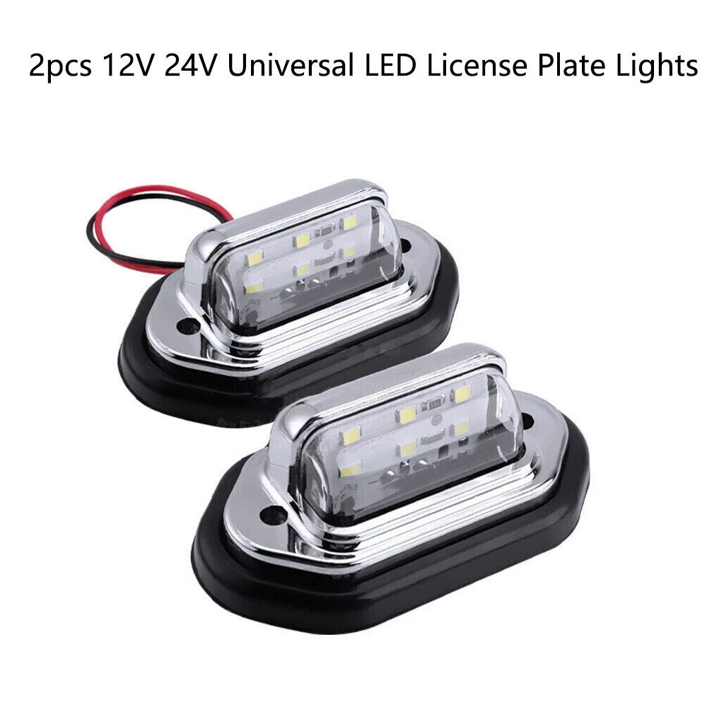 2Pcs LED Signal Tail Lamps for Car Truck Trailer (12V 24V)