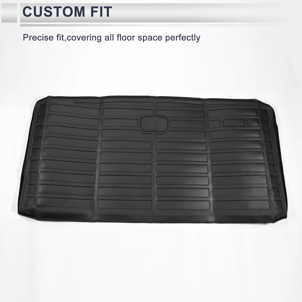 Cargo Liner Rear Trunk Mat for Jeep Wagoneer (2022–2024) TPE Long Grid Pattern