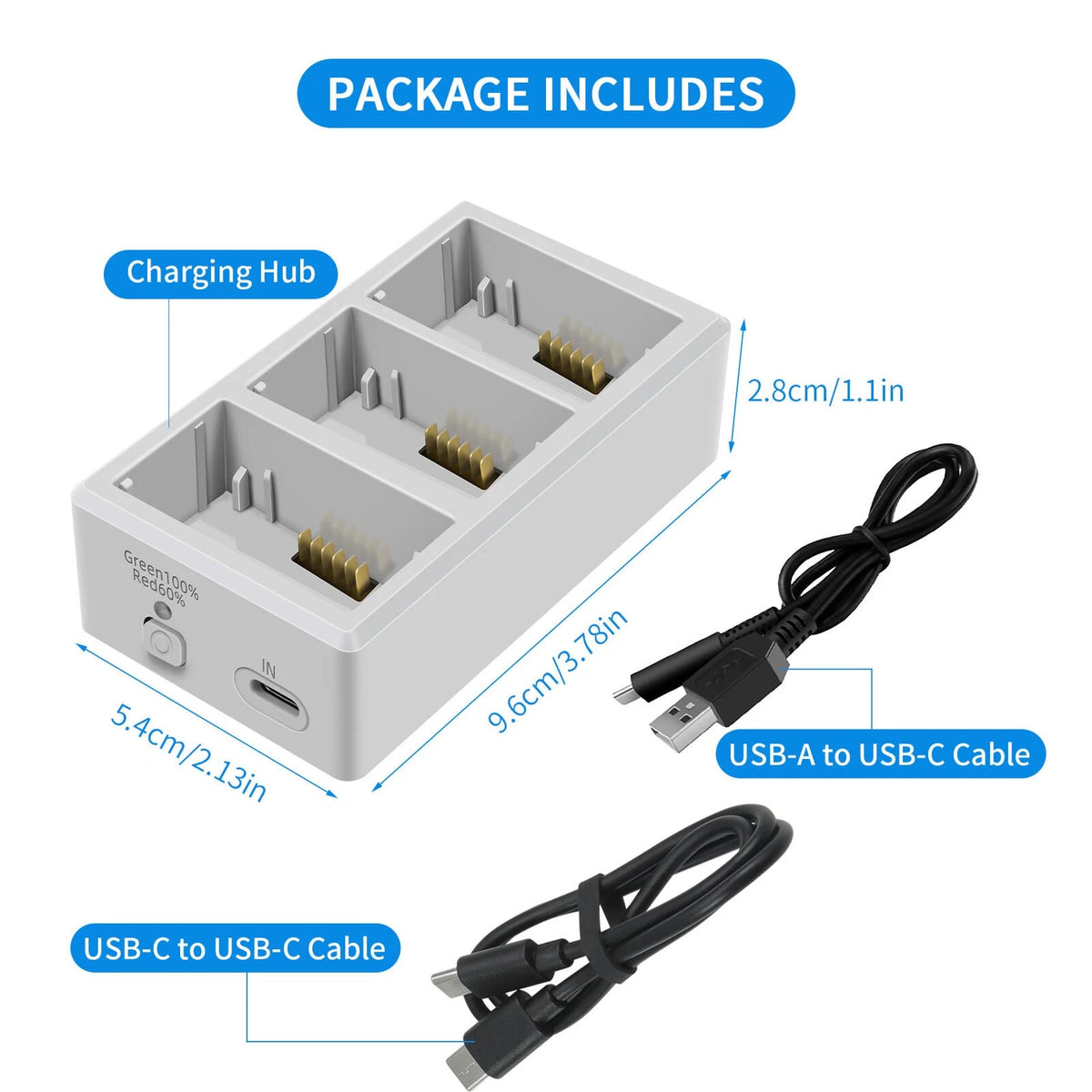 3 Way Battery Charger for DJI Mini 3 Pro (2023)