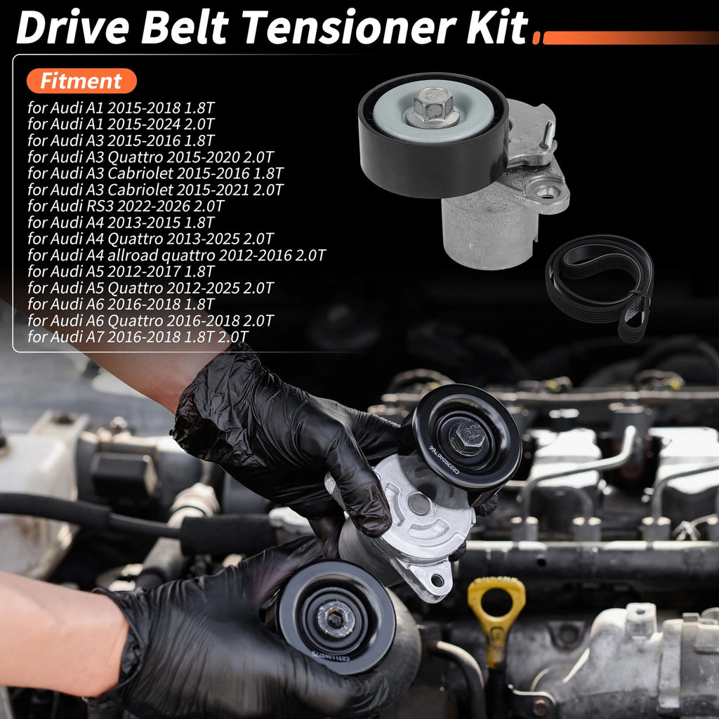 Drive Belt Tensioner Kit Replacement for Audi A1 2015–2018 1.8T