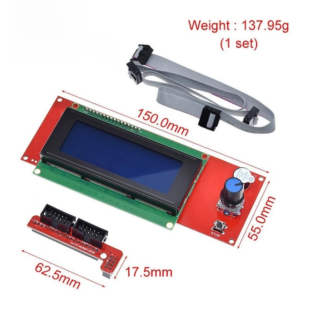 LCD2004 Display Screen for 3D Printer (with Rotary Encoder, Offline Printing)