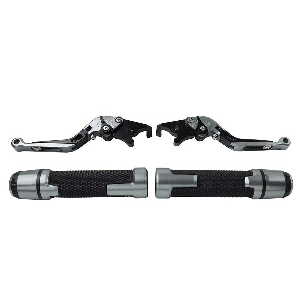 CNC Brake Clutch Levers Handlebar Grips Set for Suzuki GSXR150 (2017–2023)